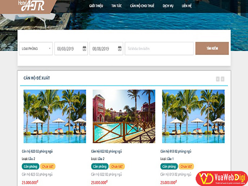 Vua Web Digi là công ty thiết kế web khách sạn – resort chuyên nghiệp