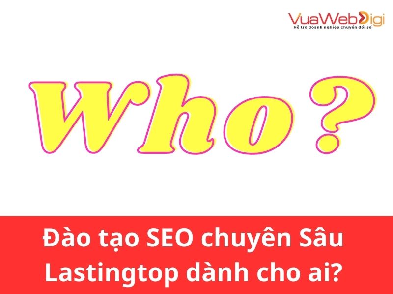 Đào tạo SEO chuyên Sâu Lastingtop tại Vua Web Digi dành cho ai?